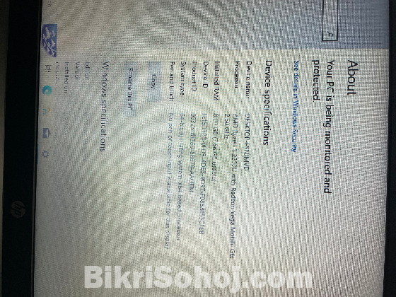 HP 15-db0004dx (Black) 8Gb Ram, Ryzen3